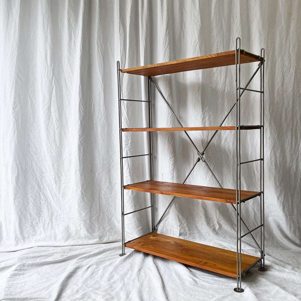 【用賀店】テン ティン ドアーズ Ten tin doors チーク古材 アイアン オープンシェルフ 収納棚 4段 H126㎝ インダストリアルデザイン買取させていただきました。