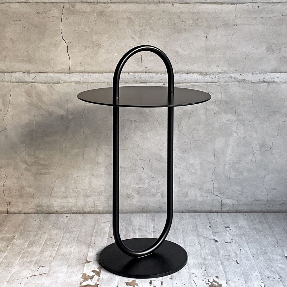 【学芸大学店】ノーウェアライクホーム NOWHERE LIKE HOME リングル RINGLE サイドテーブル φ40cm スチール ブラック 関家具 展示品買取させていただきました。