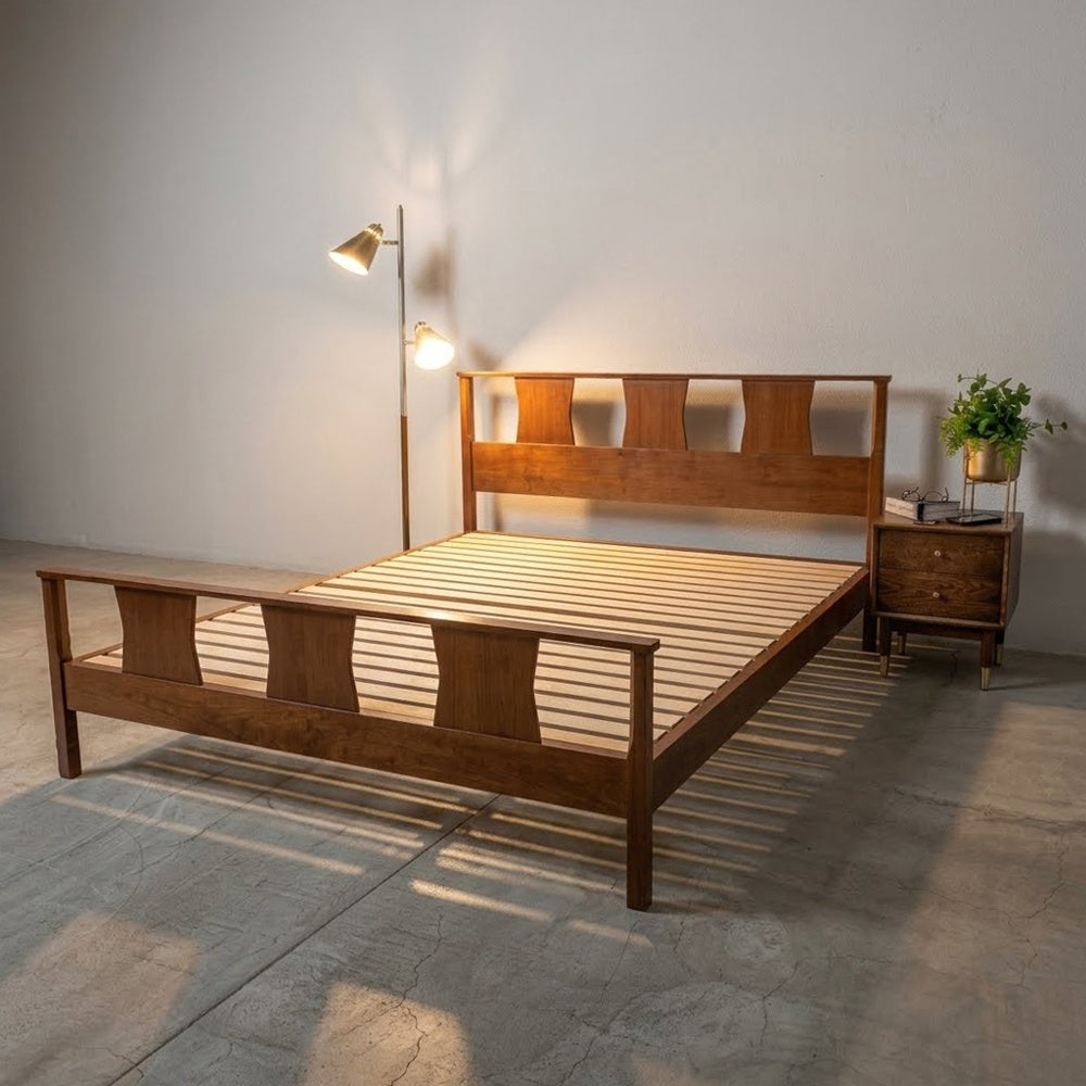 アクメファニチャー ACME Furniture ブルックス ベッド BROOKS BED クィーンサイズ ベッドフレーム 参考価格約11.5万円 USビンテージスタイル ミッドセンチュリーモダンテイスト jsF ジャーナルスタンダード ～ 往年の西海岸スタイルが彷彿とさせるエターナルな閨房 ～