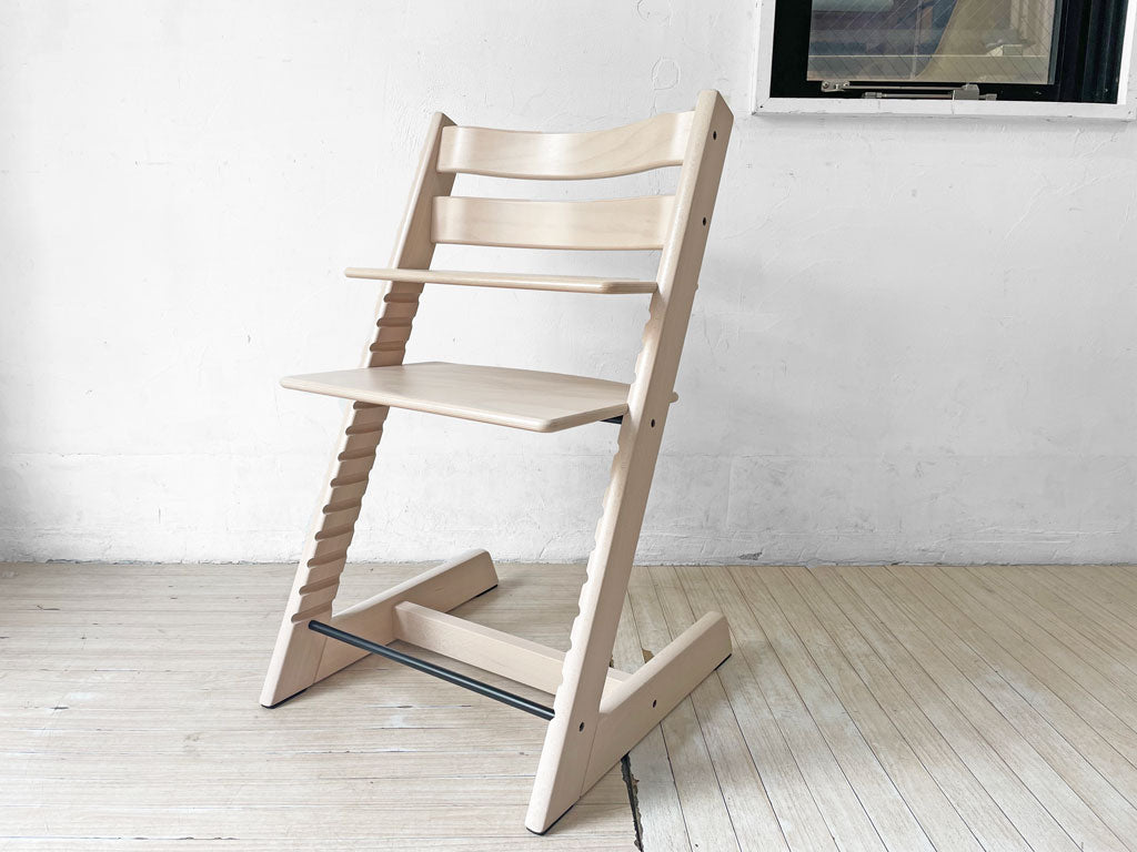 ストッケ STOKKE トリップトラップ TRIPP TRAPP ベビーチェア キッズチェア ホワイトウォッシュ S/N7～ ノルウェー 北欧家具 中古品 買い取りしました。