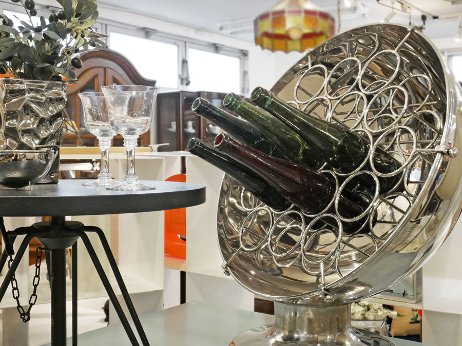 三宝産業 ユキワ YUKIWA ジャンボワインラック JUMBO WINE RACK ボトルホルダー 半球型 18-8ステンレス 19本 ～何コレ？を楽しむ～