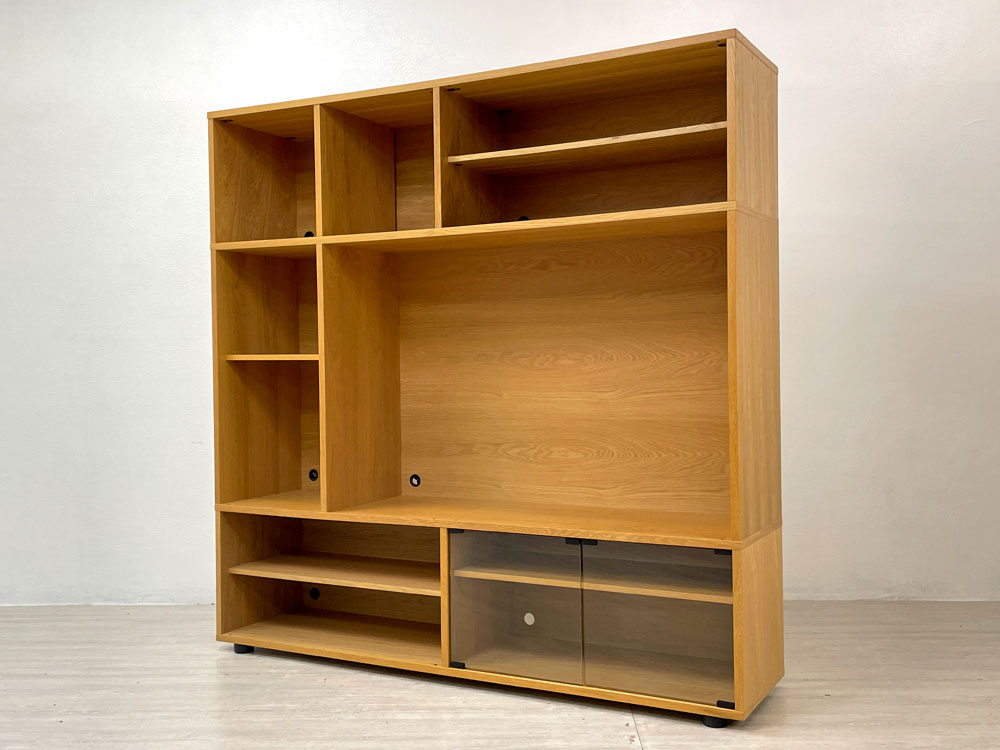無印良品 MUJI スタッキングキャビネット Cセット オーク材 W162.5cm AVボード 壁面収納 ナチュラル シンプルモダン 中古品 買い取りしました。