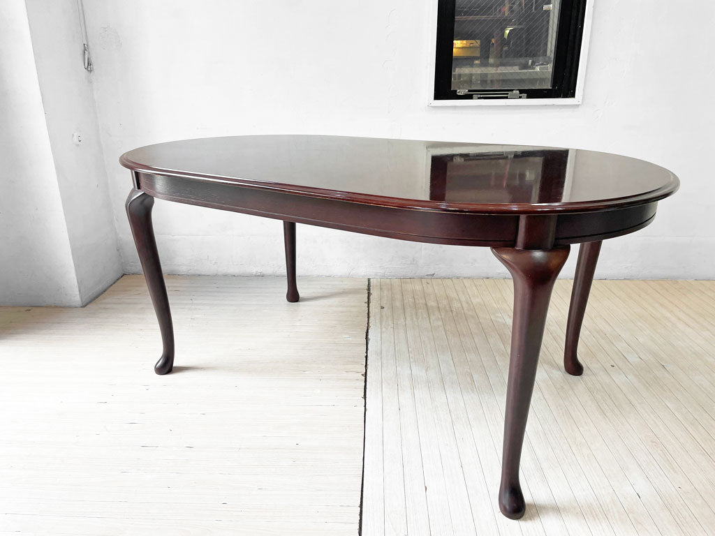 IDC大塚家具 OTSUKA クイーンズ T91-160 オーバル ダイニングテーブル 猫脚 クイーンアン様式 クラシカルデザイン 中古品 買い取りしました。