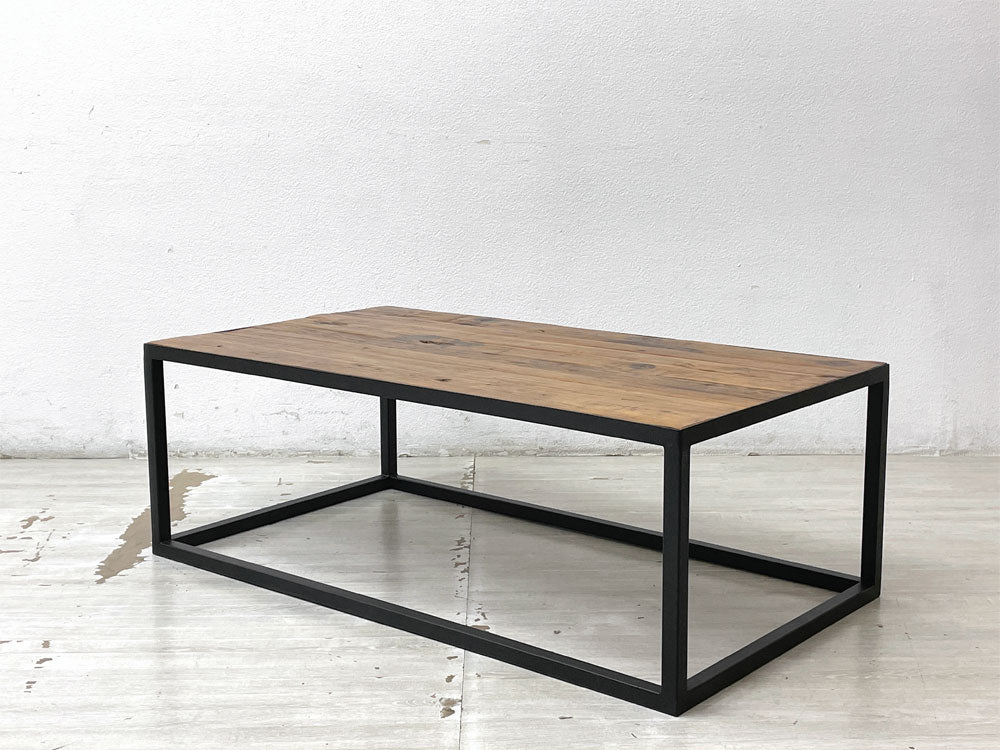 クラッシュゲート CRASH GATE ノットアンティークス Knot antiques ライザ LIZA コーヒーテーブル W110cm 無垢材 古材 インダストリアル 定価￥41,800- 中古品 買い取りしました。
