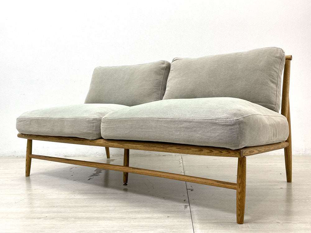 モモナチュラル MOMO Natural クラウド CLOUD 2P ソファ オーク無垢材 グレー系 ファブリック 北欧スタイル 中古品 買い取りしました。