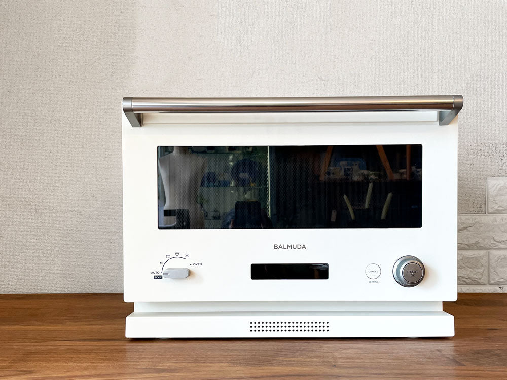 バルミューダ BALUMUDA K04A ザ レンジ The Range オーブンレンジ 電子レンジ 2021年製 K04A-WH ホワイト 箱付き 美品  中古品  買い取りしました。