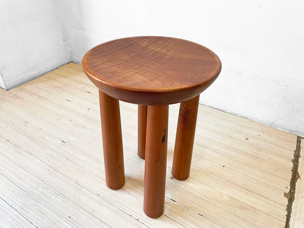 ウッドユーライクカンパニー WOOD YOU LIKE COMPANY 月見スツール チェリー無垢材 オイルフィニッシュ 神山公一 中古品 買い取りしました。