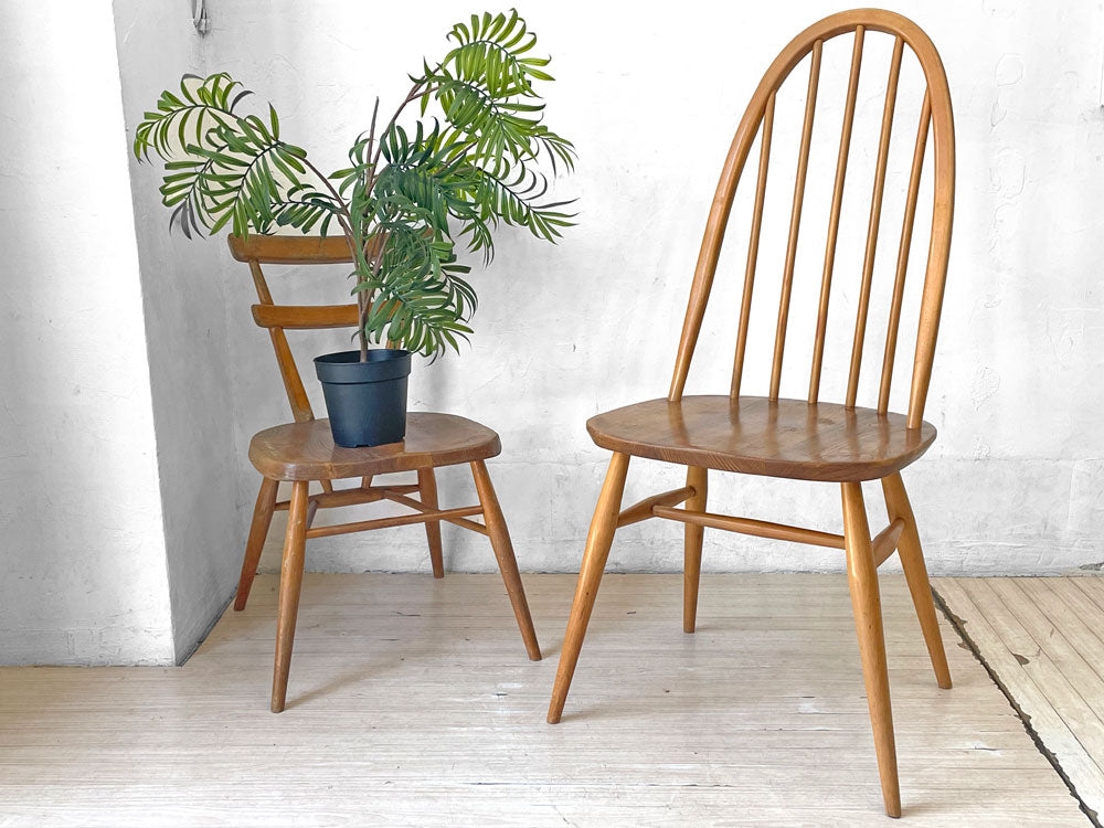 アーコール Ercol クエーカー チェア ダイニングチェア ビンテージ エルム×ビーチ材 英国家具 中古品 買い取りしました。