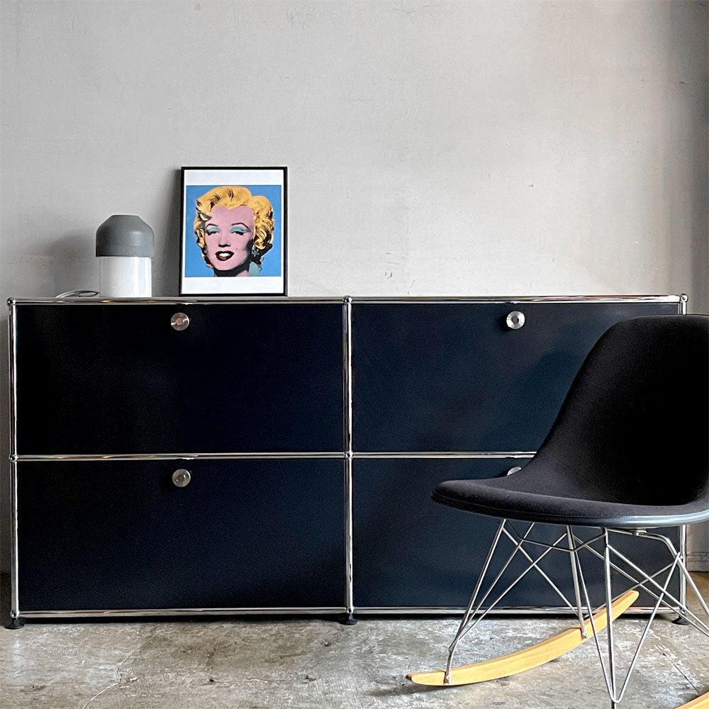 【自由が丘店】ユーエスエムハラー USMハラー USM Haller モジュラーファニチャー キャビネット シェルフ 2列2段 W152 ドロップダウンドア×4 買取させていただきました。