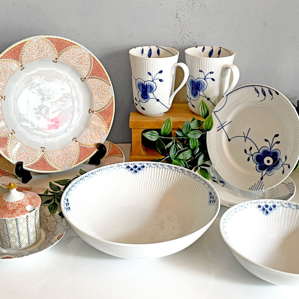 特集：ロイヤルコペンハーゲン ROYAL COPENHAGEN ブルーフルーテッド メガ Blue Fluted MEGA & プリンセス Princess & フェアリーテイル Fairytale ～歴史ある北欧の器～