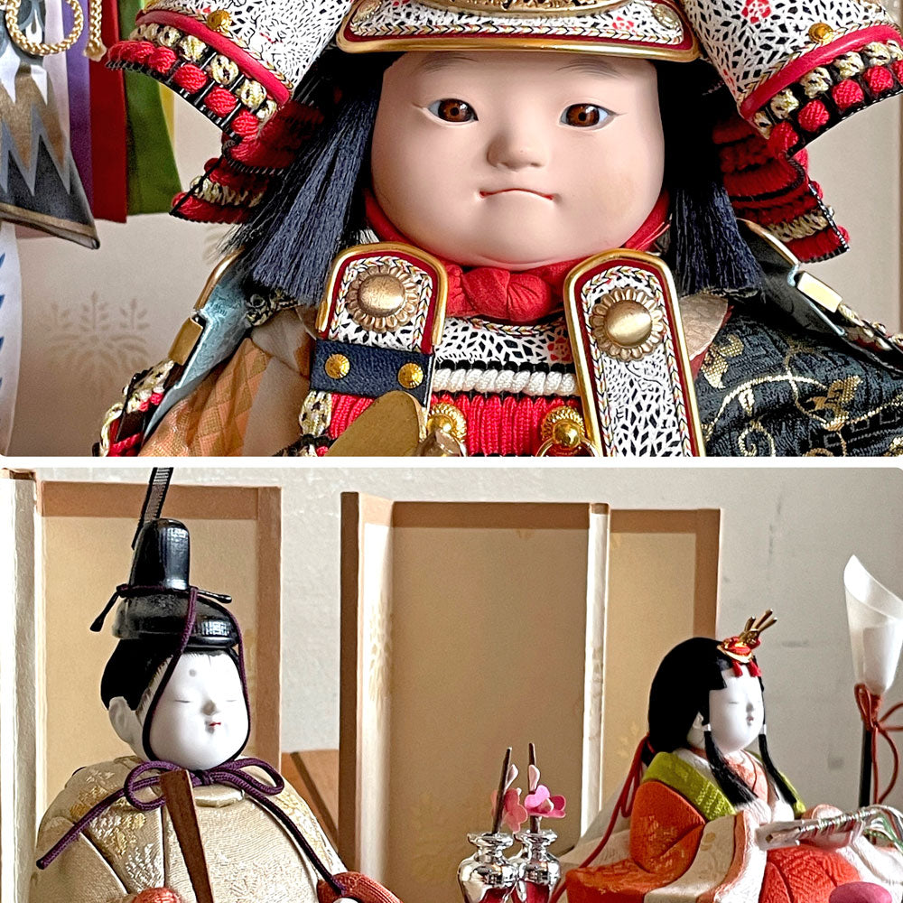 幸一光 koikko ひな人形 はる 十五人飾り & 五月人形 鎧着大将 陸 松崎幸一光 江戸木目込人形 日本人形 ～ 節句の記憶を今の暮らしへ～