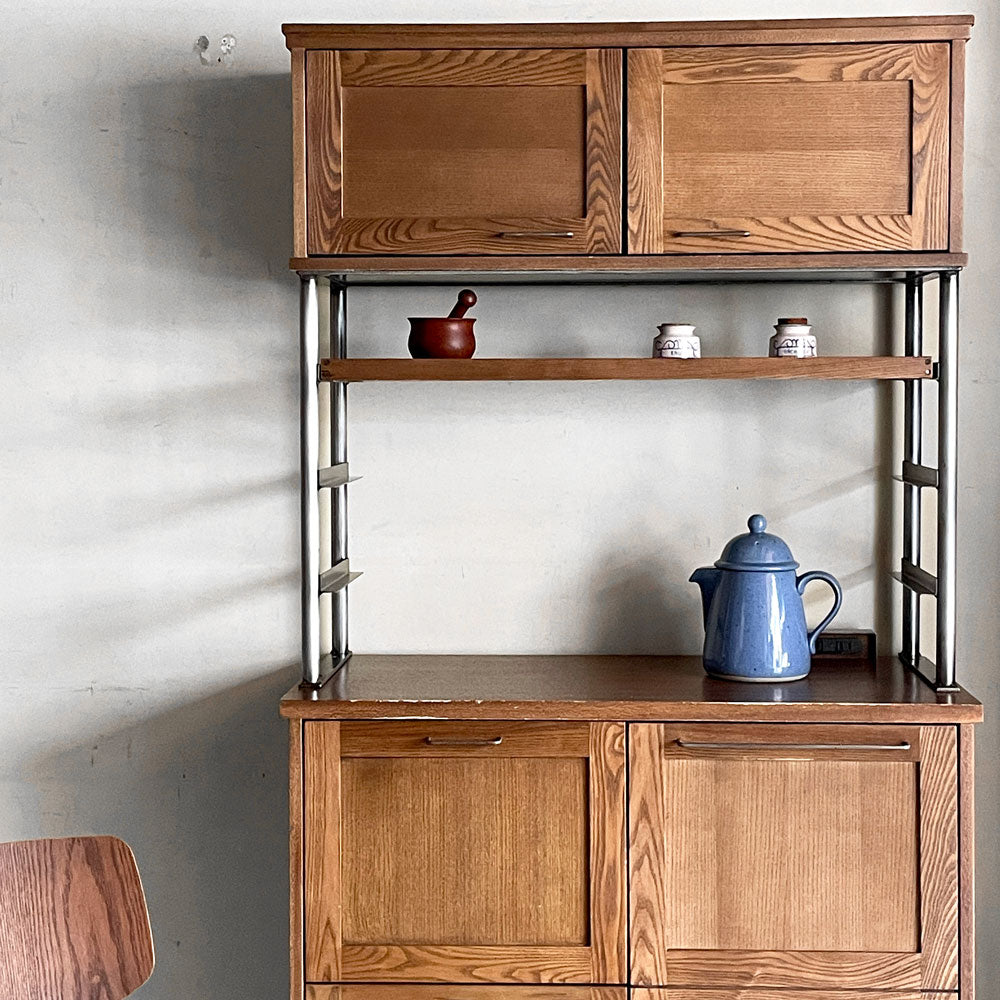 ジャーナルスタンダードファニチャー j.s.F ブリストル BRISTOL キッチンボード 食器棚 カップボード W92cm アッシュ材 廃盤 ～ファッションブランドならではの、独創的な発想～