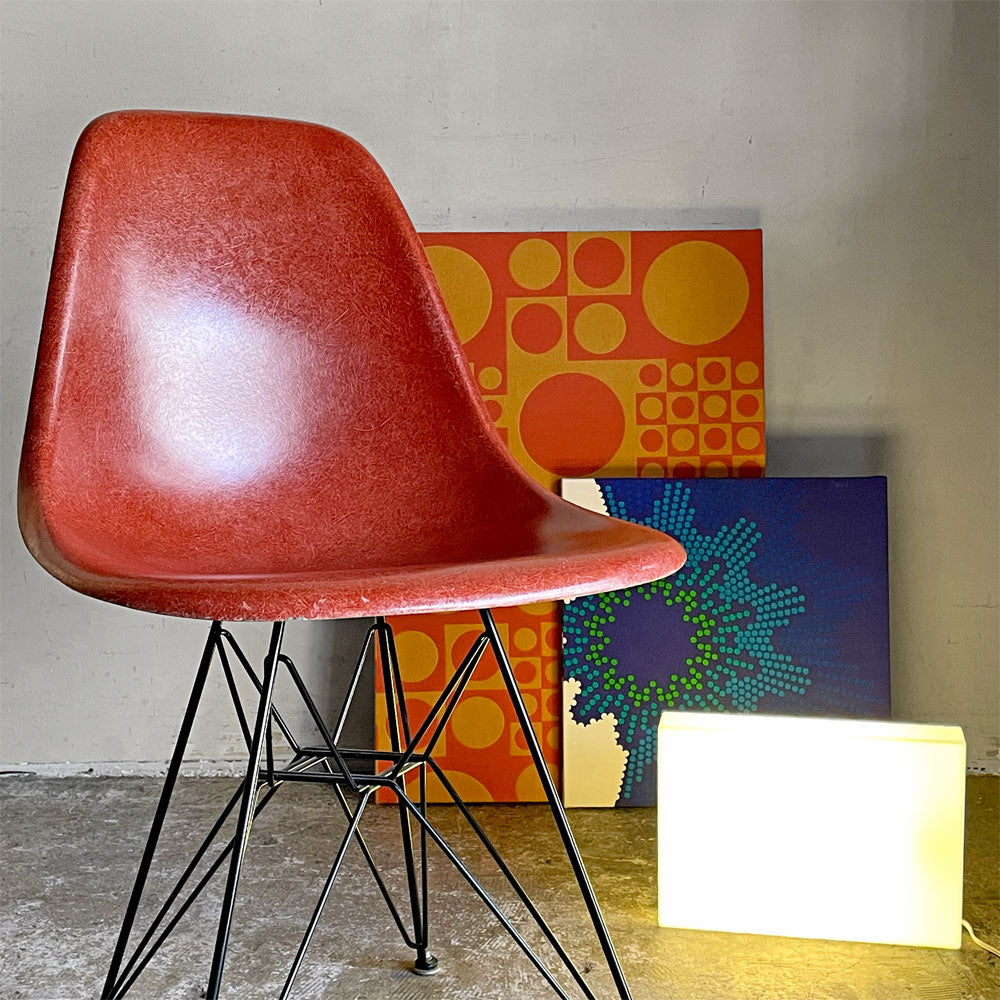 ハーマンミラー Herman Miller サイドシェルチェア セカンド 2nd FRP エッフェルベース テラコッタ ビンテージ イームズ ミッドセンチュリー ～ 人々を魅了する、永久不変の名作チェア ～