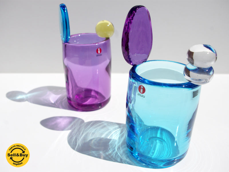 イッタラ iittala スコープ scope ポムポム Pampula Vase 90mm scope F型 sky blue & amethyst 　中古品 買い取りしました。祖師谷大蔵店 出張買取もお任せ下さい。
