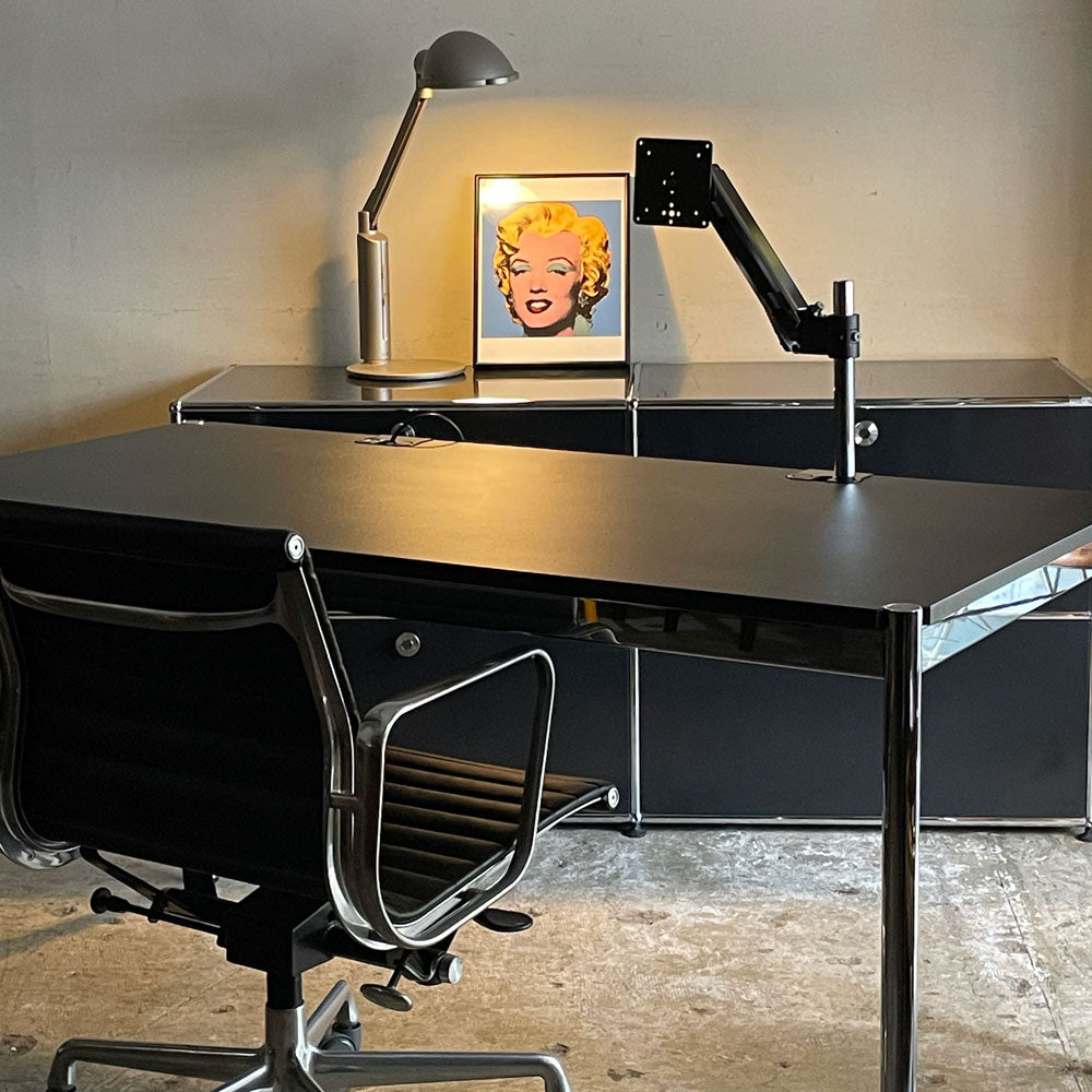 ユーエスエムハラー USM Haller モジュラーファニチャー ハラーテーブル プラス Haller table plus ペントレイ ケーブルトレイ モニターアーム USBアダプター付き ～すべてのPCユーザーに捧ぐハラーテーブル～