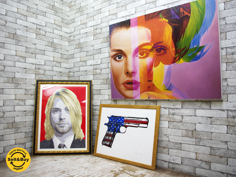 レニー・ギャグノン Rene Gagnon The American Way & ジャッキー・シェフィンズ Jackie Cheffins カート・コバーン Kurt Cobain & リチャード・フィリップス Richard Phillips Spectrum アートポスター / アートフレーム　中古品 買い取りしました。祖師谷大蔵店 出張買取もお任せ下さい。