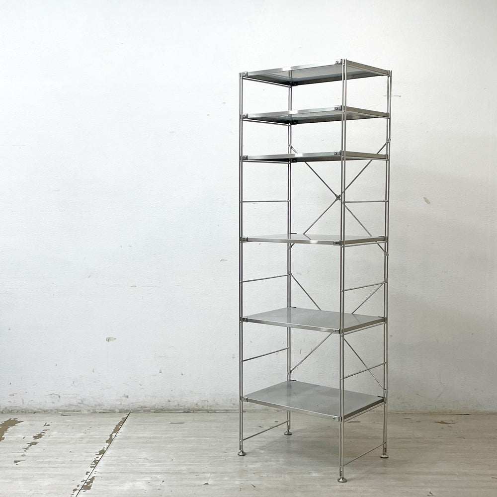 【祖師ヶ谷大蔵店】無印良品 MUJI ステンレスユニットシェルフ 棚板×6枚 W57cm H175.5cm 収納家具 買取させていただきました。