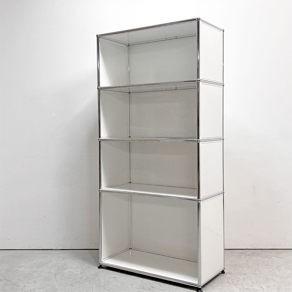 【祖師ヶ谷大蔵店】ユーエスエムハラー USMハラー USM Haller キャビネット シェルフ 1列4段 ピュアホワイト オープン モダンデザイン スイス 買取させていただきました。