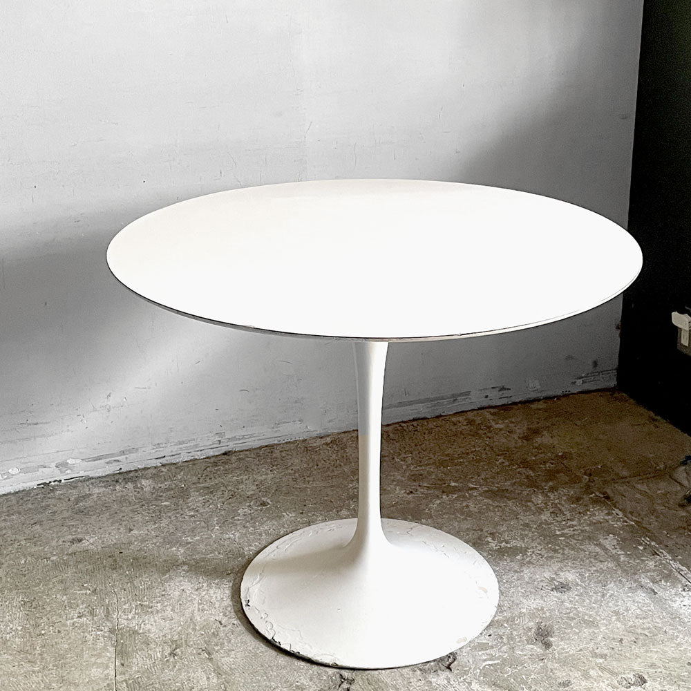 【自由が丘店】ノル Knoll ビンテージ チューリップ ダイニングテーブル ラウンドトップ 90.5Φ ホワイトラミネート エーロ・サーリネン Eero Saarinen ミッドセンチュリー 参考定価￥521,400- ■ 買取させていただきました。