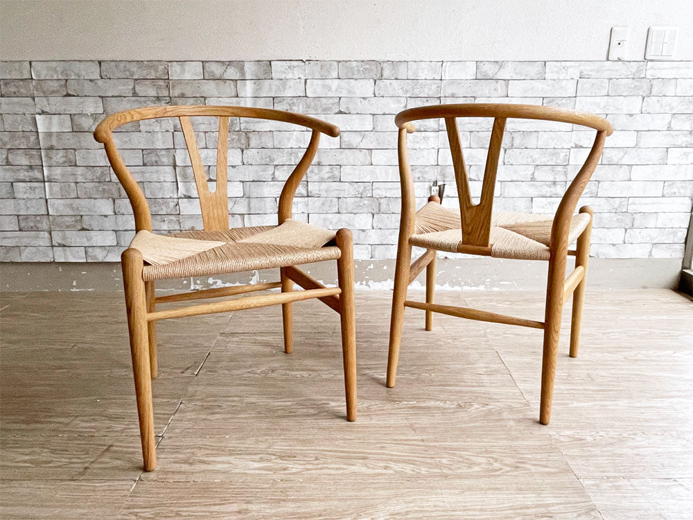 カールハンセン＆サン Carl Hansen & Son CH24 Yチェア 2脚セット オーク材 オイルフィニッシュ ハンス・J・ウェグナー 北欧 箱付 未使用品 定価￥257,400- 買い取りしました。