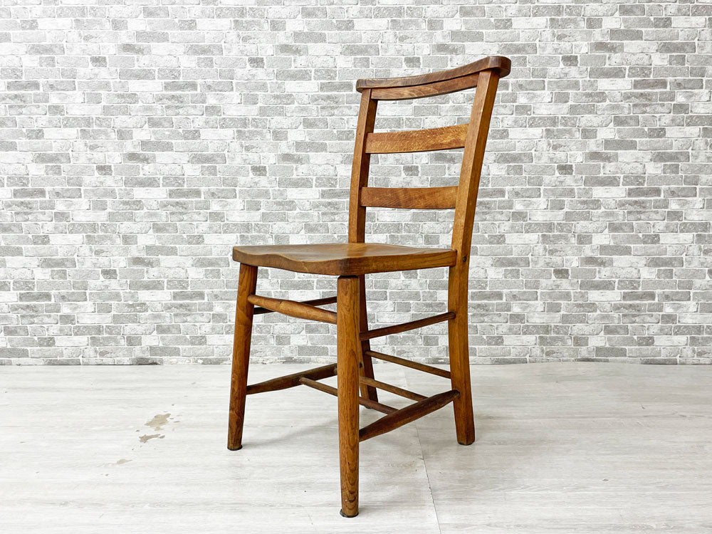 UKビンテージ Vintage チャーチチェア ダイニングチェア エルム材 アンティーク 英国家具 中古品 買い取りしました。