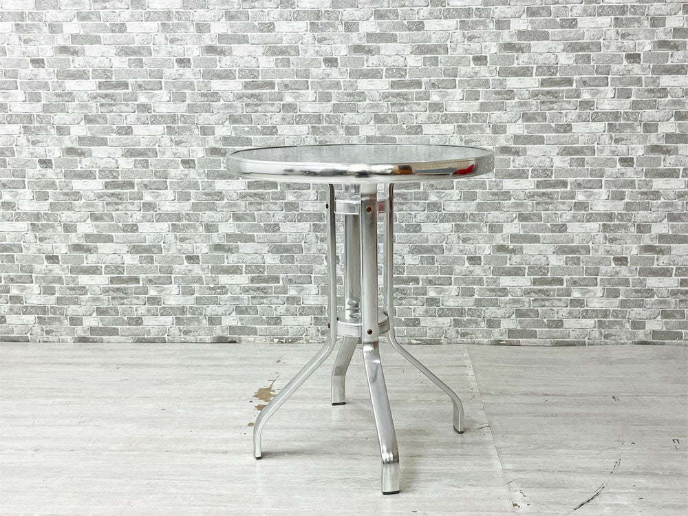 ダルトン DULTON ガラストップテーブル GLASS TOP TABLE カフェテーブル ラウンド モザイクガラス スチール アメリカンスタイル 廃番 中古品 買い取りしました。