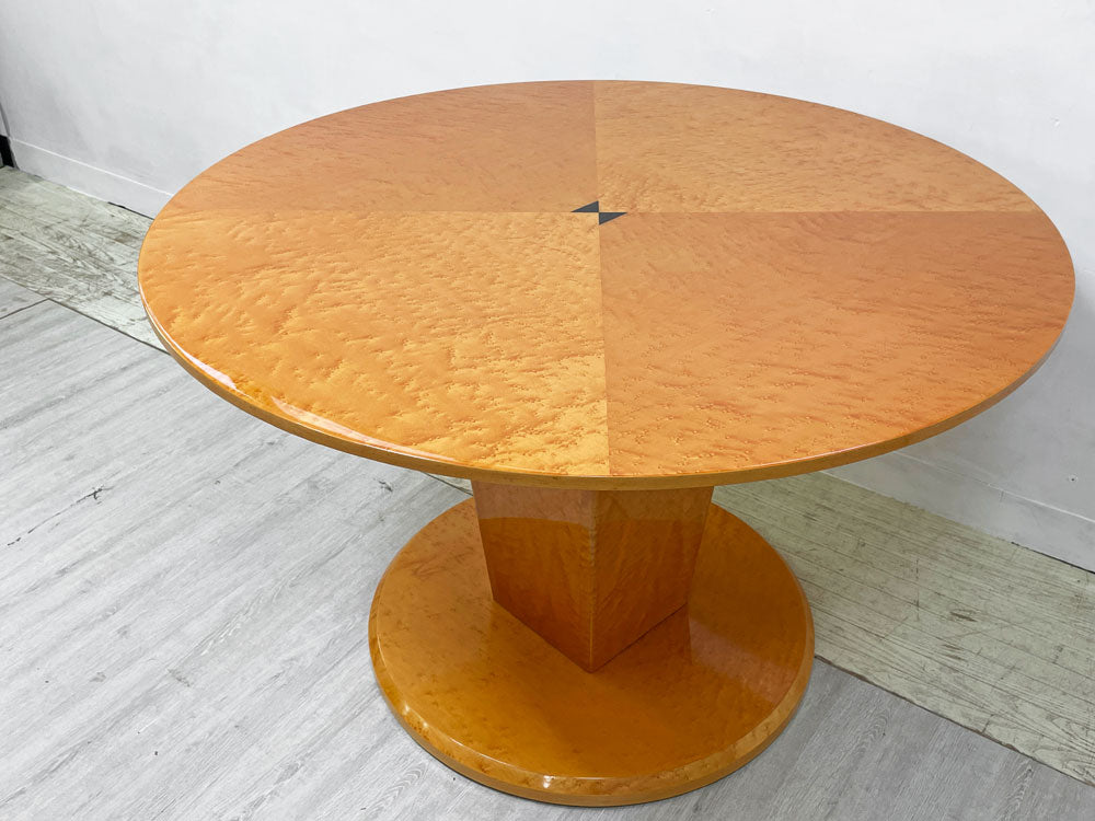 IDC大塚家具 OTSUKA スプレンダー2 SPLENDOR2 バーズアイメープル ラウンド天板 ダイニングテーブル 直径110cm モダンデザイン 中古品 買い取りしました。