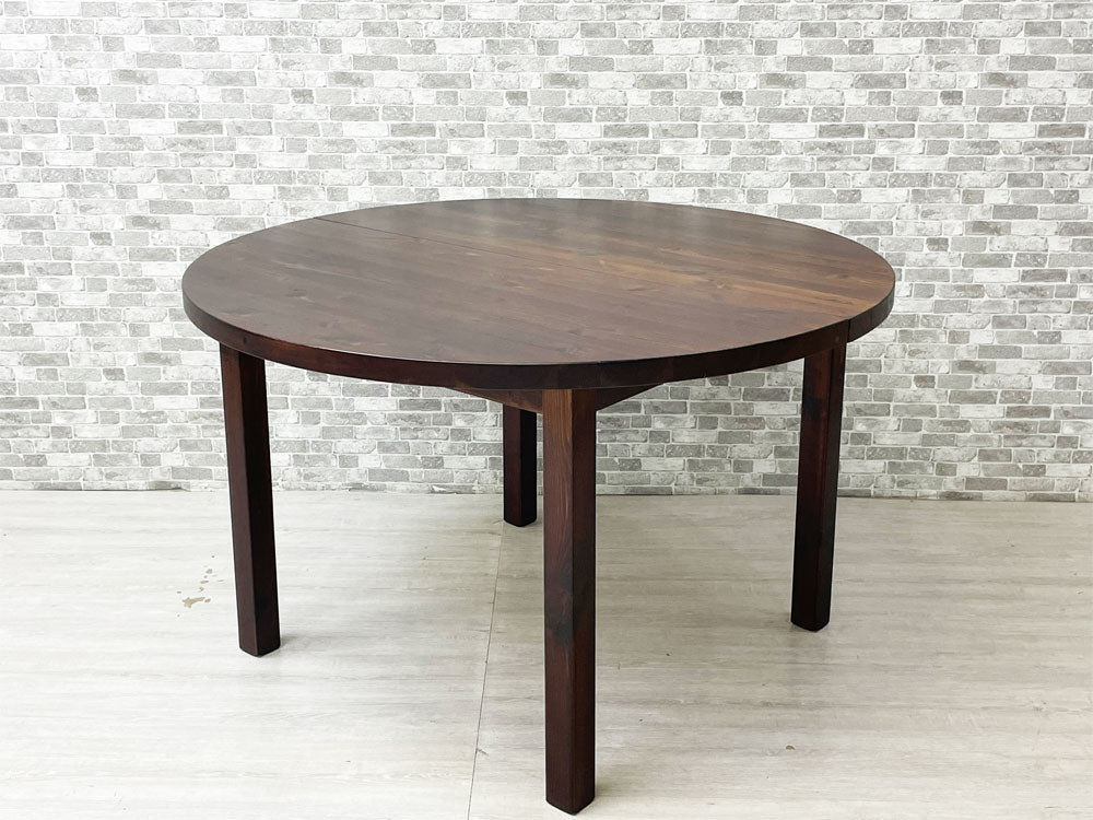 シンプルデザイン Simple Design パイン無垢集成材 ペインテッド ダイニングテーブル ラウンド 直径120cm 買い取りしました。