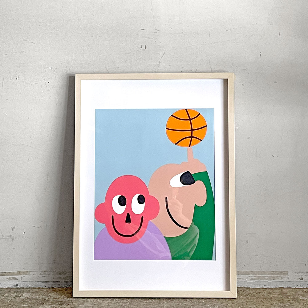 【自由が丘店】ヤングバチェラー YUNG BACHELOR シルクスクリーン HOOP DREAMS エディション30 AP版 額装品 アメリカ 買取させていただきました。