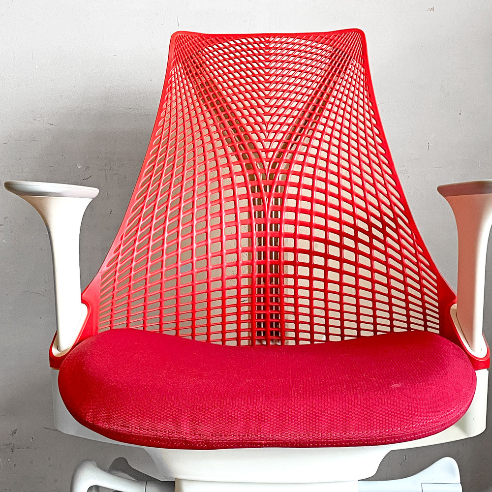 ハーマンミラー Herman Miller セイルチェア SAYL CHAIR デスクチェア オフィスチェア 旧モデル イヴ・ベアール ベリー レッド×ホワイト～縁起良く作業～