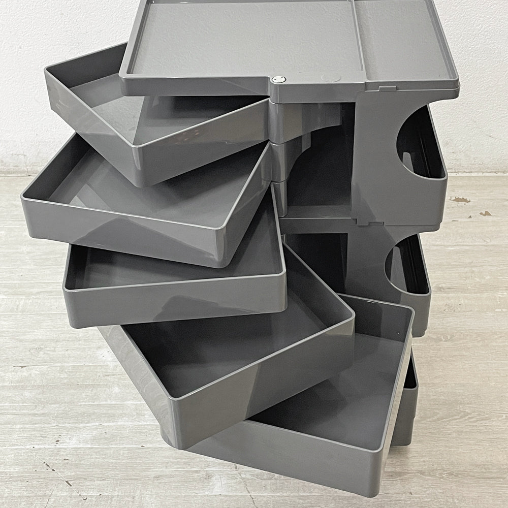 ビーライン B-LINE ボビーワゴン Boby Wagon 3段5トレイ トルネードグレー ジョエ・コロンボ イタリア ミッドセンチュリー ～ワゴンの中のワゴン