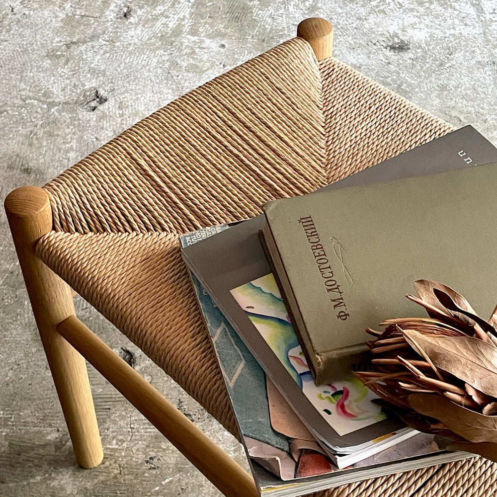 FDBモブラー FDB Mobler J83B ベンチ オーク材 ペーパーコード ヨーエン・ベクマーク Jorgen Baekmark ～継承されたデンマーク家具～