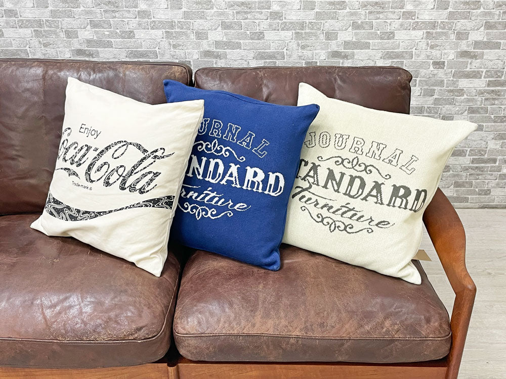 ジャーナルスタンダードファニチャー j.s.F コラボ クッション 45×45cm フェザークッション付き 計3点 中古品 買い取りしました。
