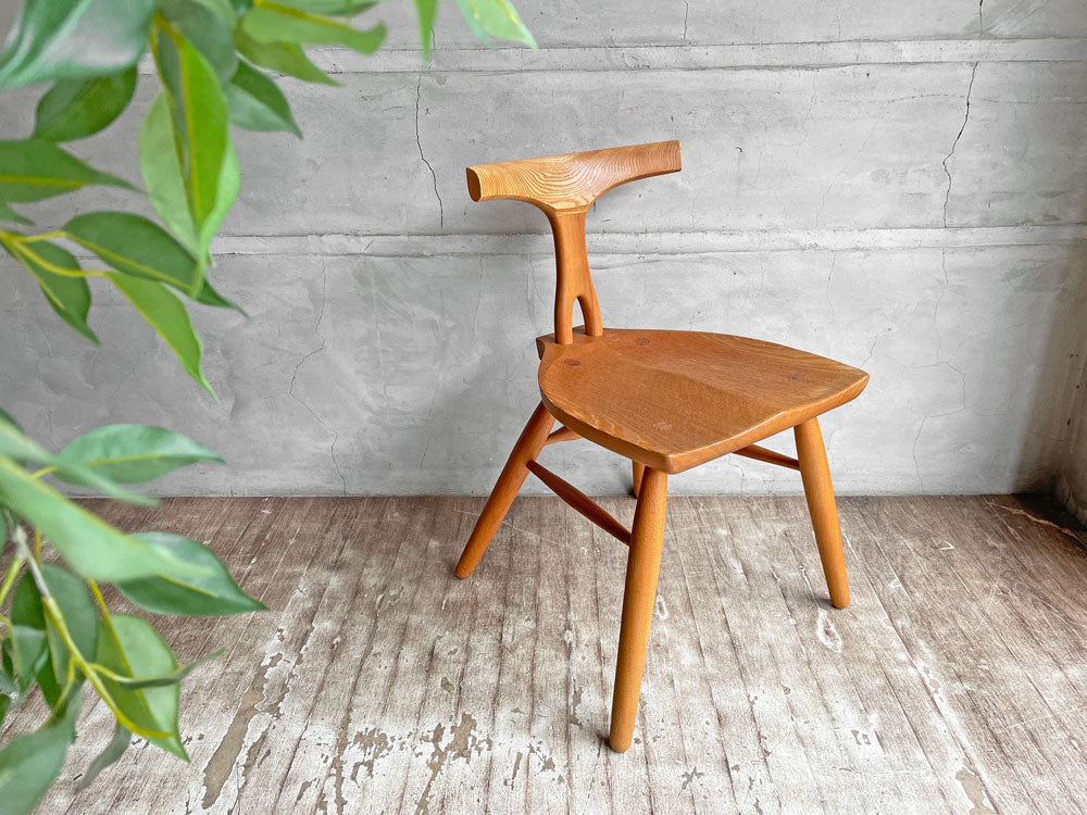 小島伸吾 ダイニングチェア 無垢材 クラフト作家 工芸品 希少 中古品 買い取りしました。