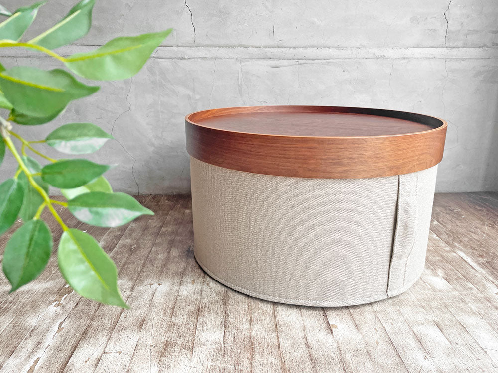 ソフトライン SOFTLINE ドラムス パフ トレイ DRUMS POUF スツール ローテーブル ベージュ ウォールナット デンマーク アクタス ACTUS 取扱い 中古品 買い取りしました。