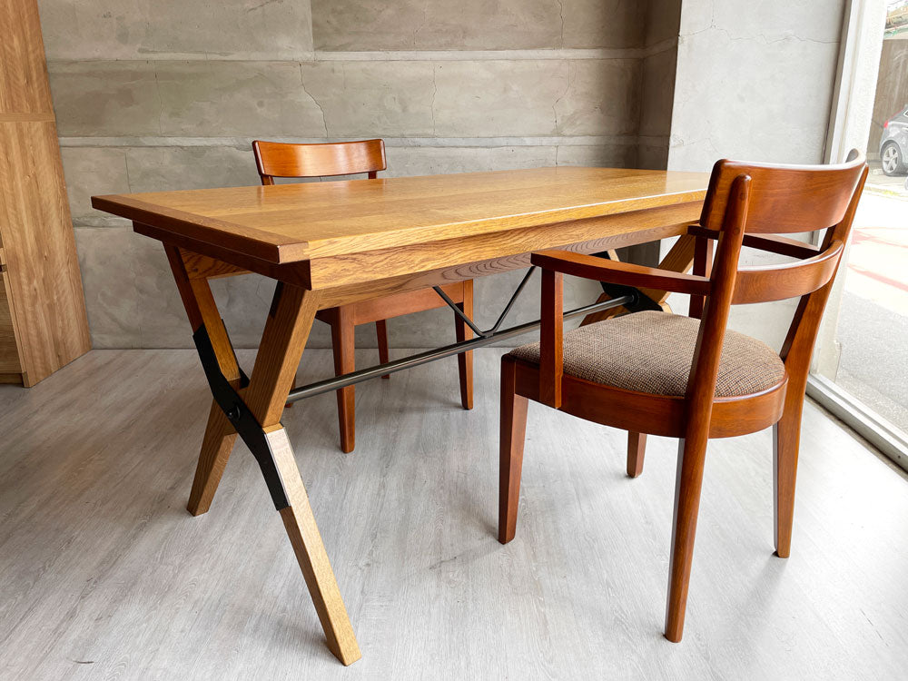 パシフィックファニチャーサービス P.F.S オペレーションAテーブル OPERATION A TABLE ダイニングテーブル ＆ DHダイニングチェア DH DINING CHAIR with ARM 2脚 ～トレンドに流されない唯一無二のスタイル～