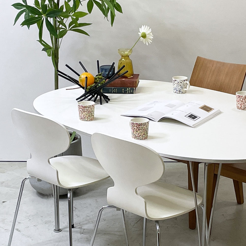 フリッツハンセン Fritz Hansen Bテーブル スーパー楕円テーブル ダイニングテーブル ピート・ハイン ブルーノ・マットソン アルネ・ヤコブセン デンマーク 北欧家具 ～その立ち姿には一切の隙がない～