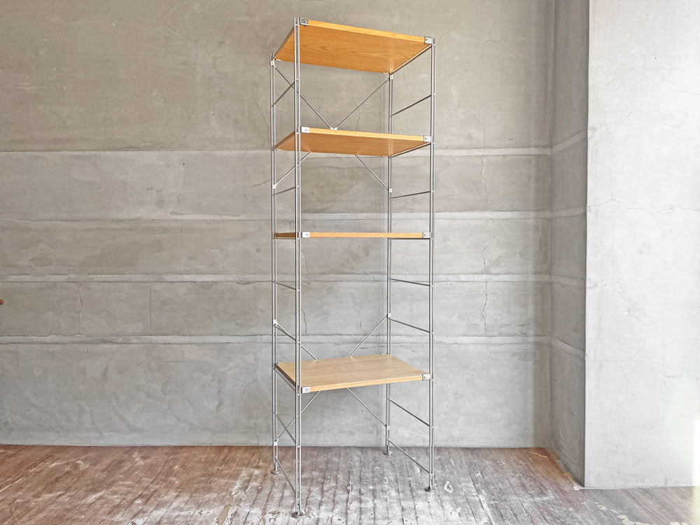 無印良品 MUJI ステンレスユニットシェルフ オーク材 大 1列3段 W58cm H175.5cm 中古品 買い取りしました。