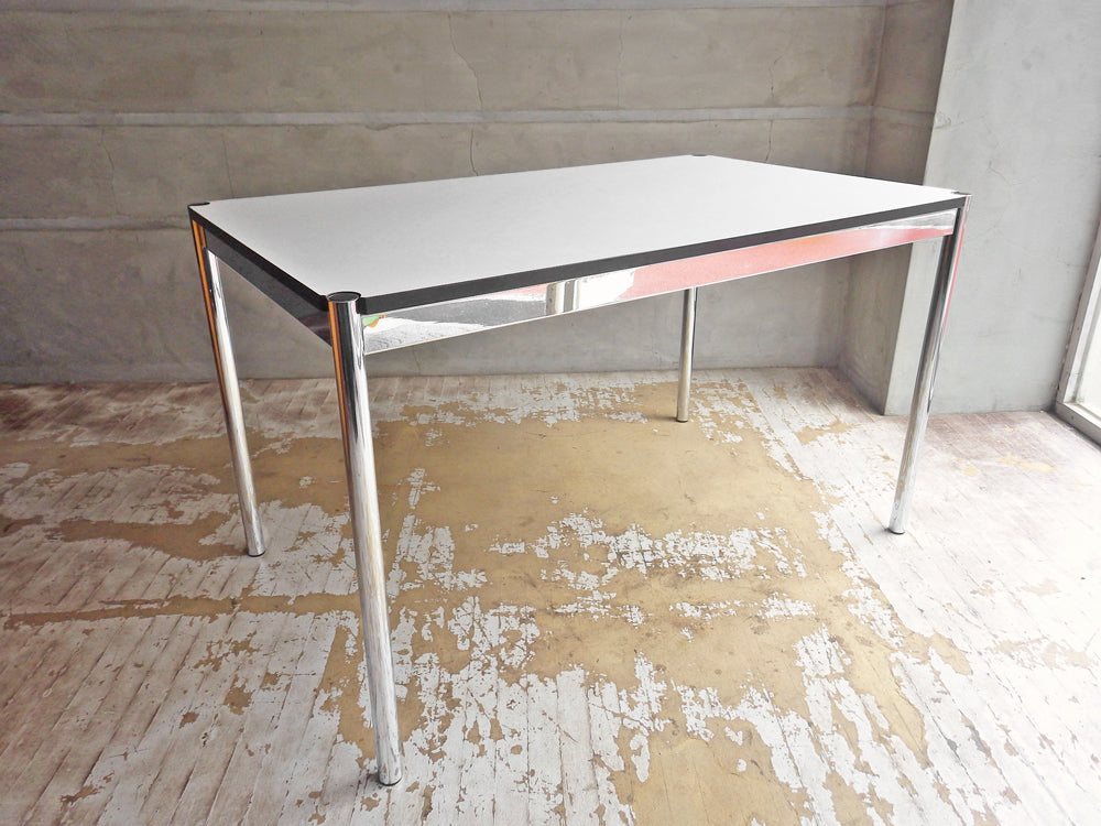 USMハラー USM Haller モジュラーファニチャー ハラーテーブル W125 ワーキングデスク カンファレンステーブル アジャスター 高さ調整機能付 ホワイトラミネート 中古品 買い取りしました。
