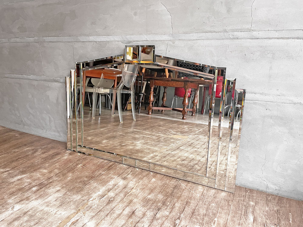 アールデコスタイル Art Deco Style フランス製 姿見 ミラー 鏡 壁掛け かけ金具有り 店舗什器 中古品 買い取りしました。