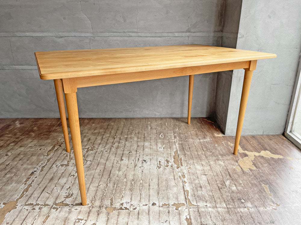 モモナチュラル Momo Natural ヴィボ vibo ダイニングテーブル アルダー材 BANFF LEG W130cm 定価\69,500- 中古品 買い取りしました。