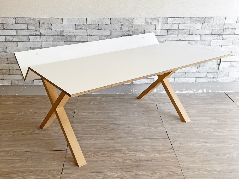 ニルスホルガーモーマン Nils Holger Moormann カント Kant ブックシェルフ デスク Book Shelf Desk リノリウム天板 メープル脚 テーブル W160 ドイツ 中古品 買い取りしました。