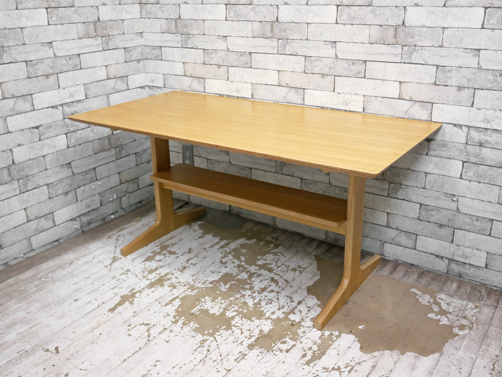 無印良品 MUJI リビングでもダイニングでもつかえる テーブル オーク材 W130cm シンプル ナチュラルデザイン 中古品 買い取りしました。