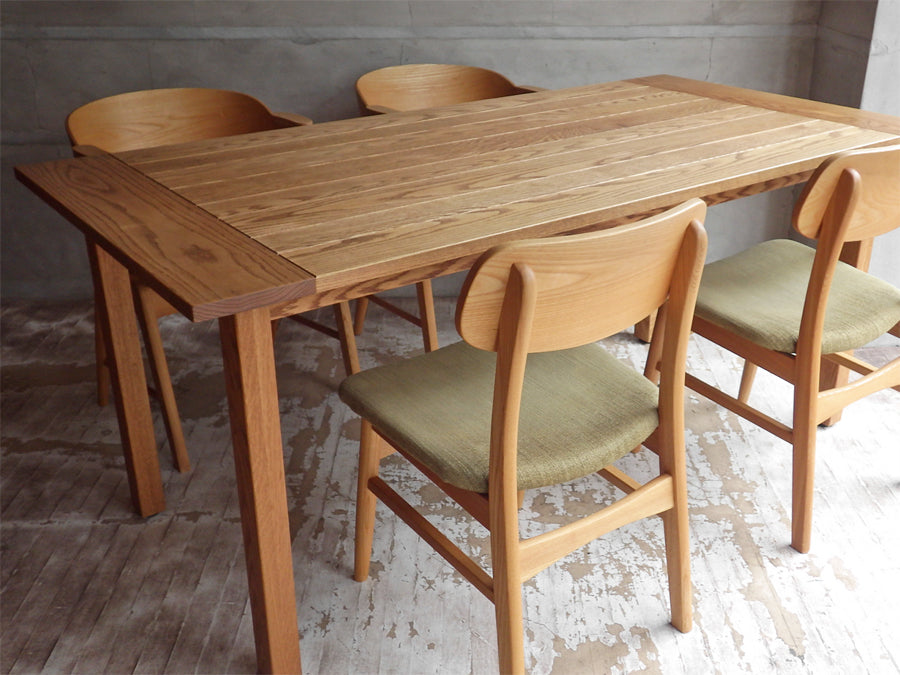 モモナチュラル MOMO natural ベント VENT オーク材 ダイニングテーブル & ジル チェア JILL CHAIR 2脚セット & レイム LAME アームチェア 2脚セット ～男女が納得する