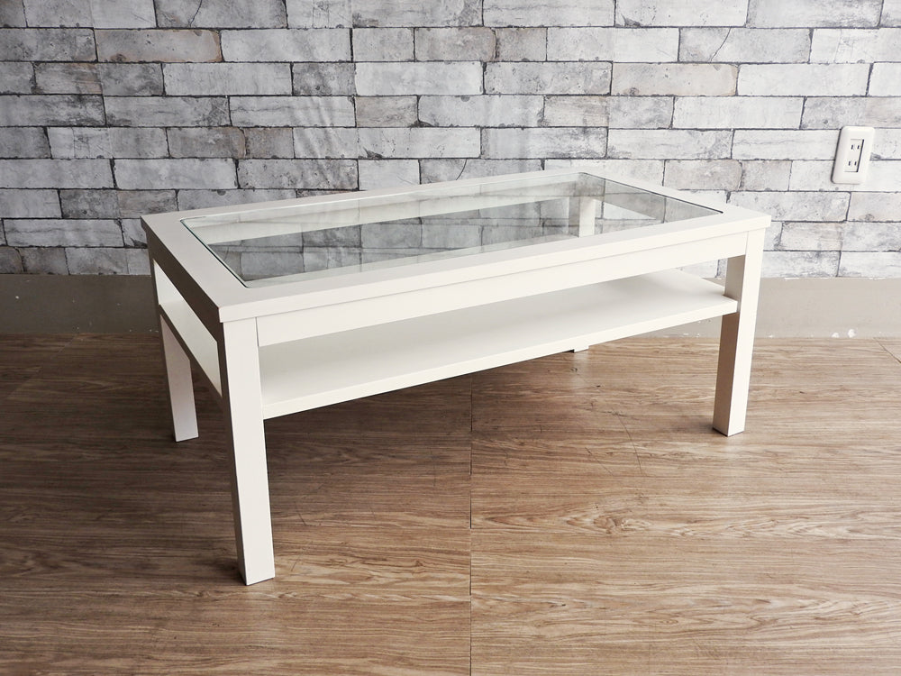 モモナチュラル Momo natural シエル CIELE ビット ガラストップ BIT GLASS TOP センターテーブル パイン材 中古品  買い取りしました。