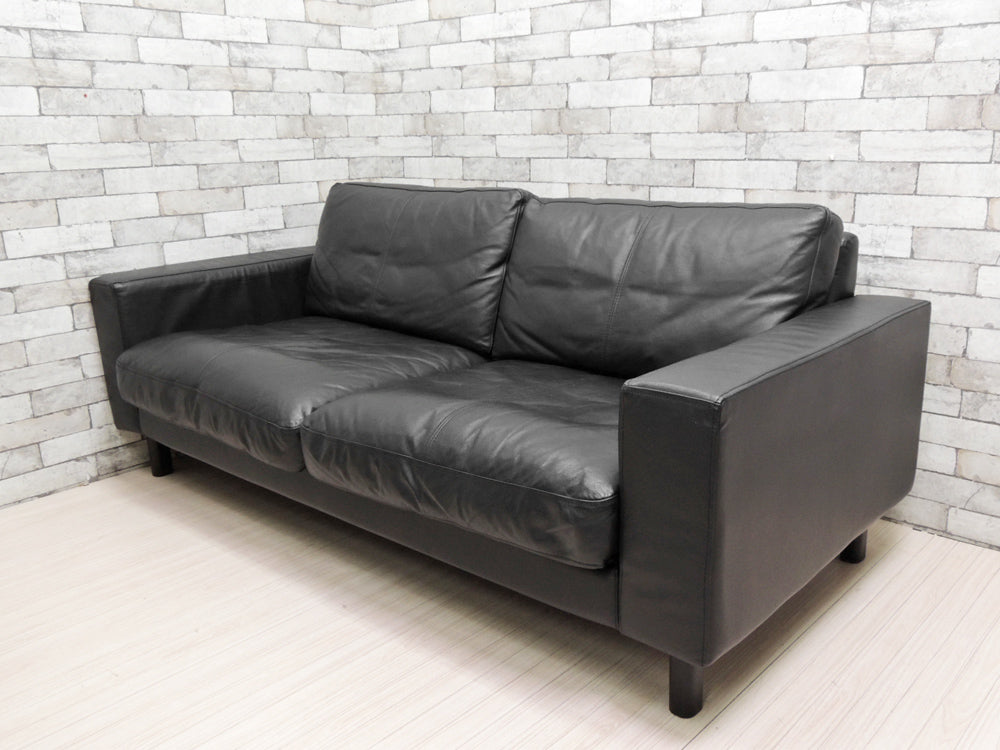 ムーア MOOR トウキョウ ソファ Tokyo Sofa 2.5人掛け ソファ 本革 ブラック TOKYO-1800-L 定価:\199,500-  中古品 買い取りしました。