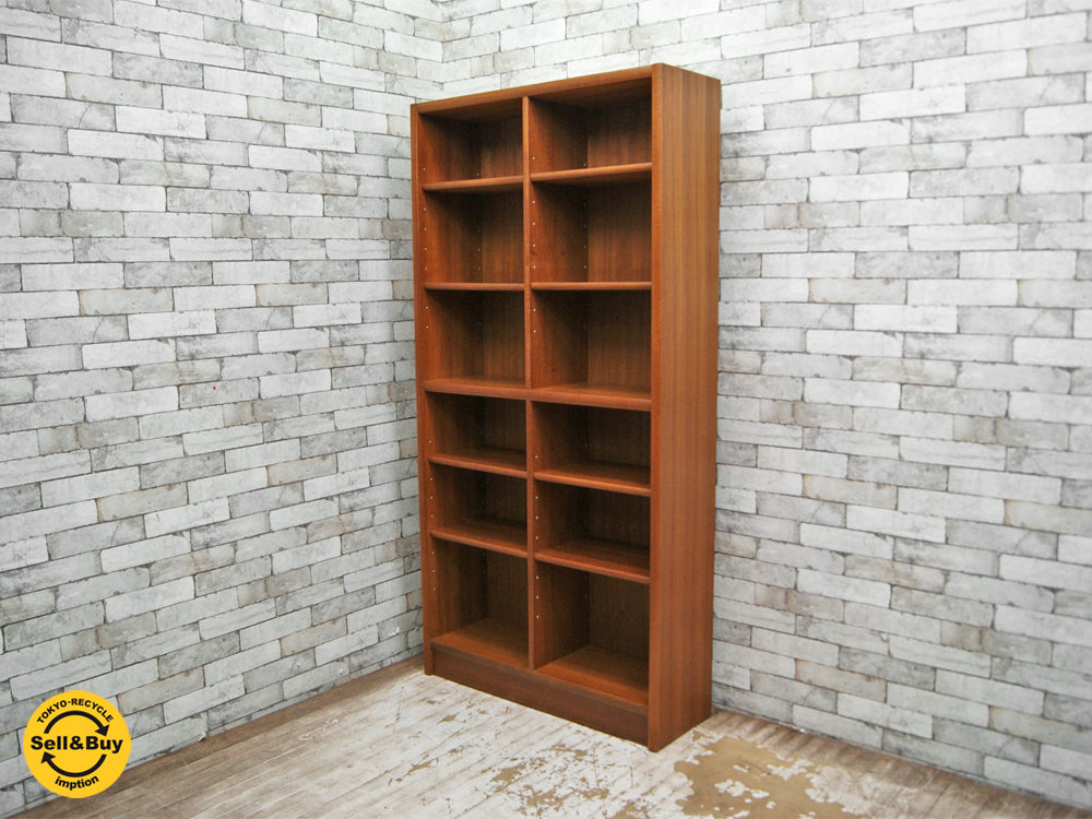 ジャパンビンテージ チーク材 ブックシェルフ 本棚 飾り棚 6段 中古品 買い取りしました。