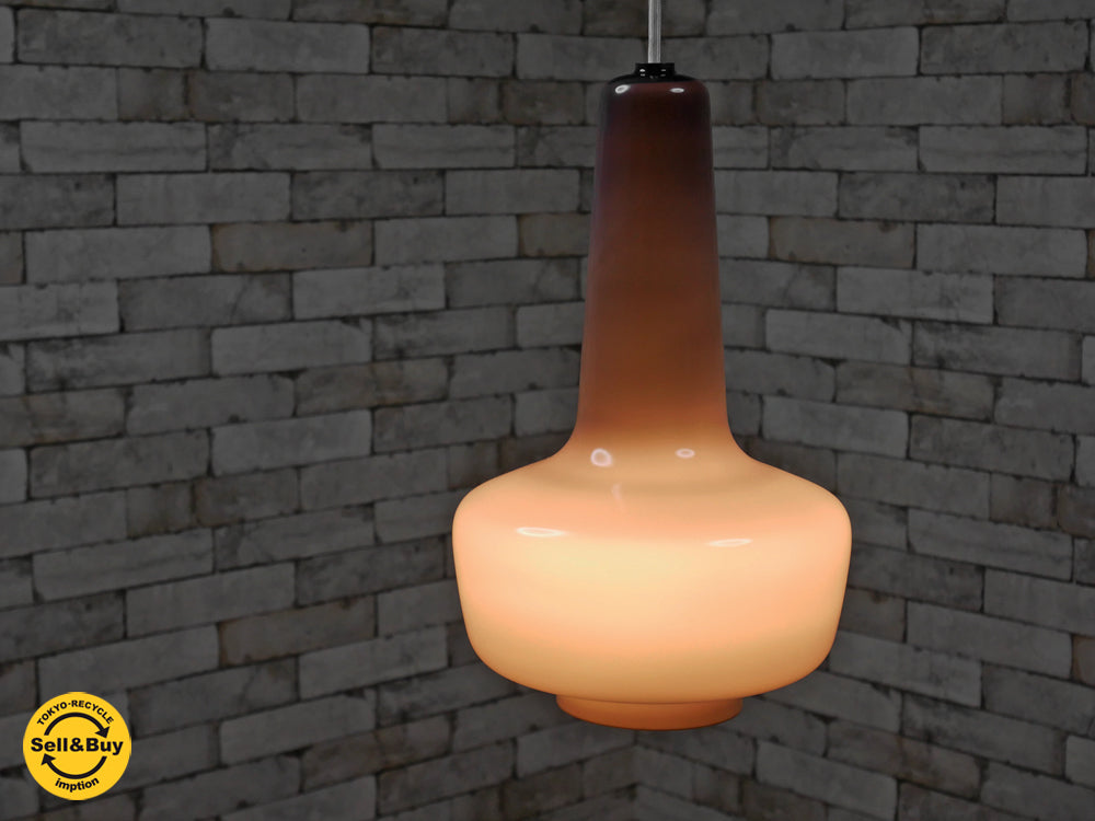 ホルムガード HOLMEGAARD クレタ KRETA ガラス ペンダントライト パープル デンマーク ビンテージ 中古品 買い取りしました。