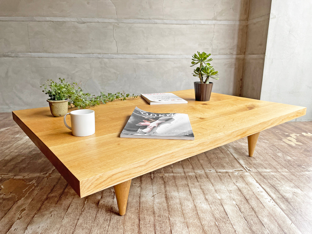ザ・コンランショップ THE CONRAN SHOP レムス REMUS コーヒーテーブル センターテーブル オーク無垢材 定価￥264,000ー 廃番 中古品 買い取りしました。
