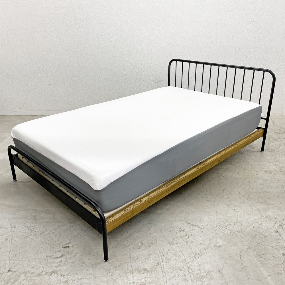 【登戸BASE店】ジャーナルスタンダードファニチャー j.s.F サンク SENS セミダブルサイズ ベッドフレーム アイアン インダストリアル マットレス付き 買取させていただきました。